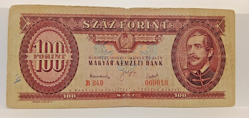 Ungarn 100 forint 1949 - 100,