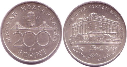 Ungarn 200 forint - ungarn, silber