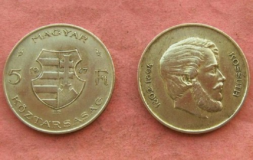 Forint 1947 ungarn budapest - 5,