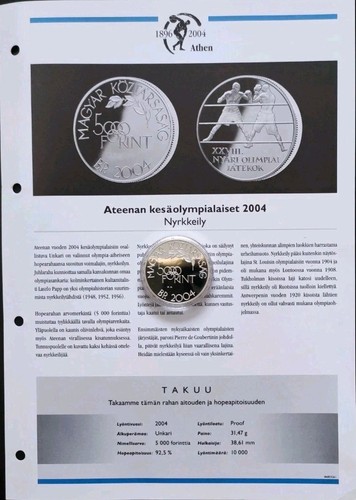 Ungarn 500 forint silber 2004 - ungarn,