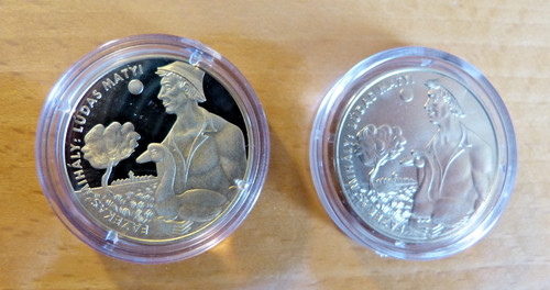 2x münze ungarn - münze,