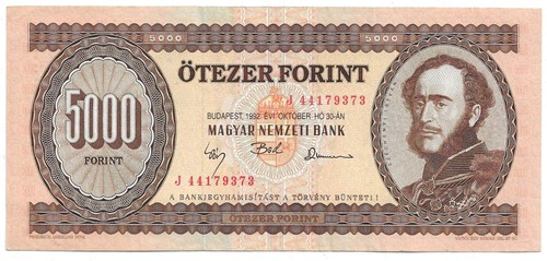 5000 forint 1992 ungarn - forint,