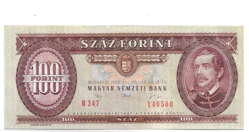 100 forint 1992 - 100,