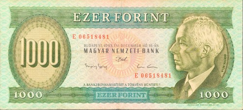Ungarn banknote 1000 - banknote,