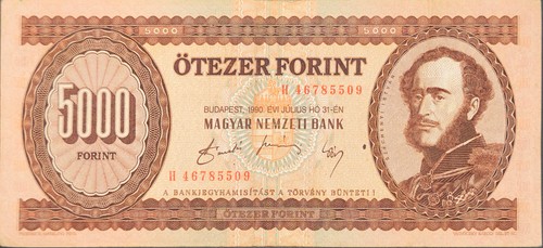 Ungarn banknote 5000 - ungarn, forint