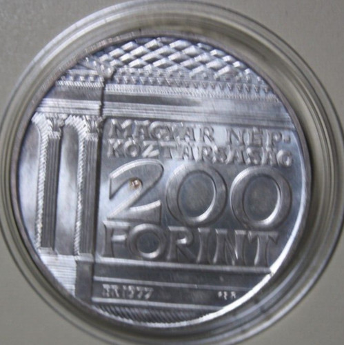 Ungarn 200 forint 1977 - 200, silber
