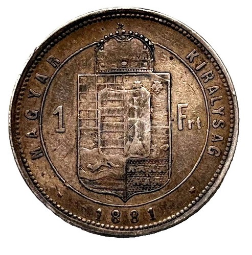 Forint 1881 ungarn franz - 1,