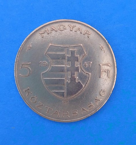 Silbermünze ungarn forint - 5,