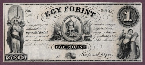 Ungarn forint banknote 1852 - ungarn,